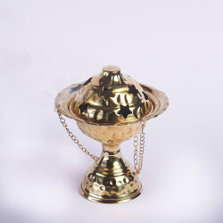 The size 1 brass incense burner