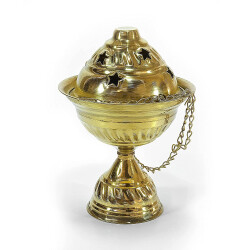 The size 2 brass incense burner